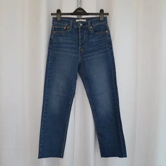 Levi's Wedgie Straight Jeans Sz 26 - Picture 2 of 8